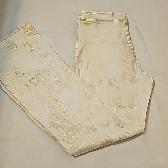 Angelo marani abstract art pants made In Italy size 46 - Picture 4 of 11